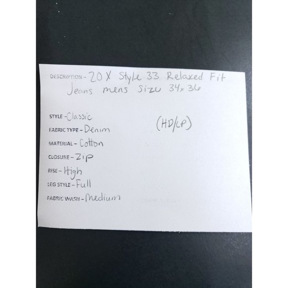 Twenty X Style 33 Relaxed Fit Jeans Men's Size 34/36 - Picture 10 of 10